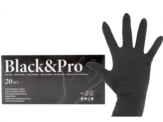 Sibel 0094000154 BlackPro 20ks Latexové rukavice