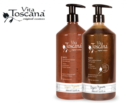 Vita Toscana - NOCE - ORECH. Šampón 1000ml. Prírodný a organický pigment.